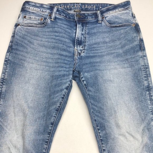 LIKE NEW VINTAGE AMERICAN EAGLE SLIM JEANS 33x30 ⭐️ - Picture 5 of 12